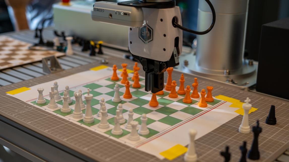 Students taught robots to drive, play tic-tac-toe, and master chess