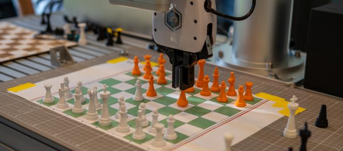 Students taught robots to drive, play tic-tac-toe, and master chess